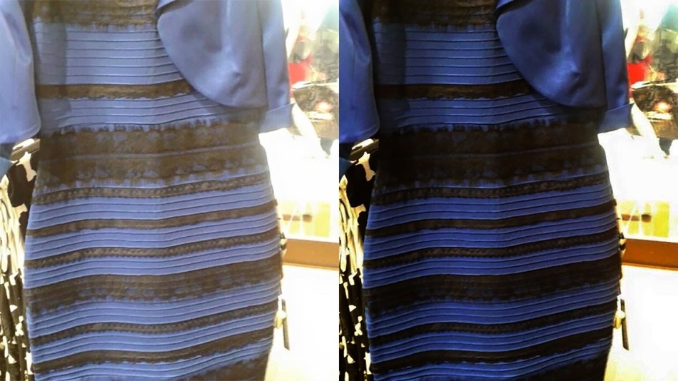 #thdress - blu nero o bianco e oro
